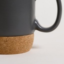 MUG NET GREY BASE DE CORCHO 400 ML VASSA HOME