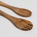 SET DE CUBIERTOS PARA ENSALADA DE MADERA DE ACACIA VASSA HOME
