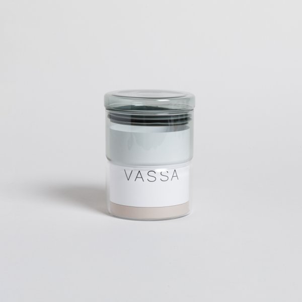 FRASCO REDONDO TAPA FUME 650 ML VASSA HOME