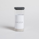FRASCO CUADRADO CON BORDE DE SILICONA 900 ML VASSA HOME