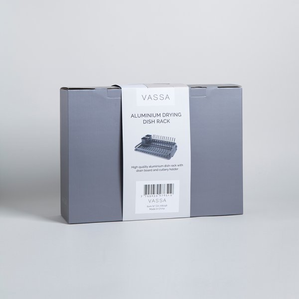 ESCURRIDOR DE PLATOS CON PORTA UTENSILIOS 44X31 CM VASSA HOME