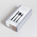 SET DE CUBIERTOS BLACK BRAID X 12 PIEZAS VASSA HOME
