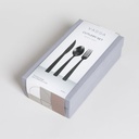 SET DE CUBIERTOS BLACK LINEN X 12 PIEZAS VASSA HOME
