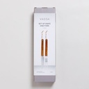 SET DE ASADO DE ACERO INOXIDABLE Y MADERA DE ACACIA VASSA HOME