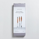 SET DE ASADO Y PINZA DE ACERO INOXIDABLE Y MADERA DE ACACIA VASSA HOME