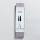 SET DE ASADO DE ACERO INOXIDABLE CON MANGO NEGRO VASSA HOME