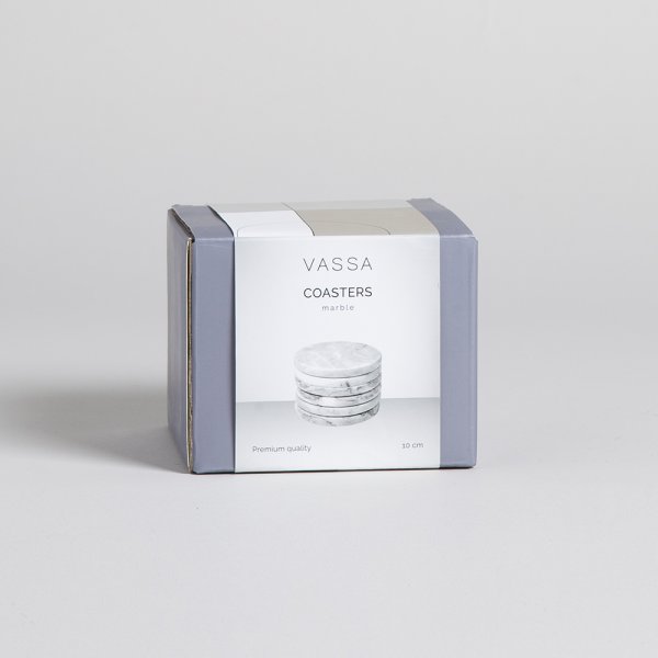 SET X 6 POSA VASOS DE MARMOL 10 CM VASSA HOME