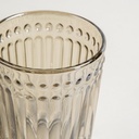 SET X 6 VASOS BAJOS DE VIDRIO COLOR CHAMPAGNE LINE