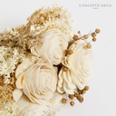 FLORES SECAS BOUQUET WOOD ROSE CRUDO 29CM