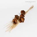 FLORES SECAS BOUQUET WOOD ROSE 78CM