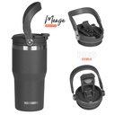 VASO DOBLE PARED 600 ZUMO 600CC DARK GRAPHITE WATERDOOG