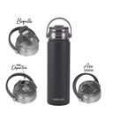 BOTELLA DEPORTIVA AKWA ACERO INOX 650 CC DARK GRAPHITE WATERDOG