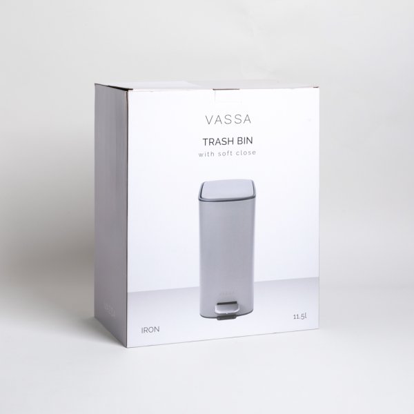 CESTO DE BASURA RECTANGULAR 11,5 L VASSA HOME