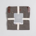 DELANTAL DE COCINA GRIS 75X68 CM VASSA HOME