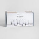 SET X 6 VASOS ALTOS MILOS 420 ML VASSA HOME
