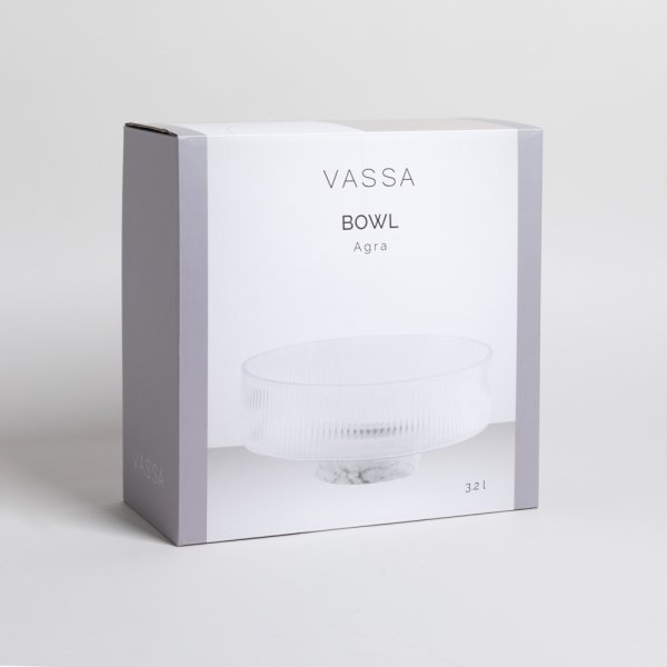 BOWL DE BOROSILICATO AGRA 3250 ML VASSA HOME