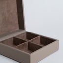 CAJA DE TE 4 DIVISIONES NAGPUR 17 CM VASSA HOME