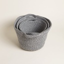 SET X 3 PANERAS OVALADAS BAKRI LIGHT 13,5X28,5X22 CM/ 15,5X34X26 CM/ 18X41X29 CM