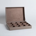 CAJA DE TE 12 DIVISIONES NAGPUR 32,5X25 CM VASSA HOME