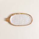 BANDEJA OVAL CON MANGO JALPARI 30X14 CM