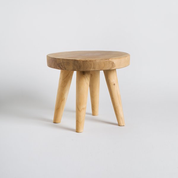 BANCO REDONDO LAOS 25X31 CM VASSA HOME