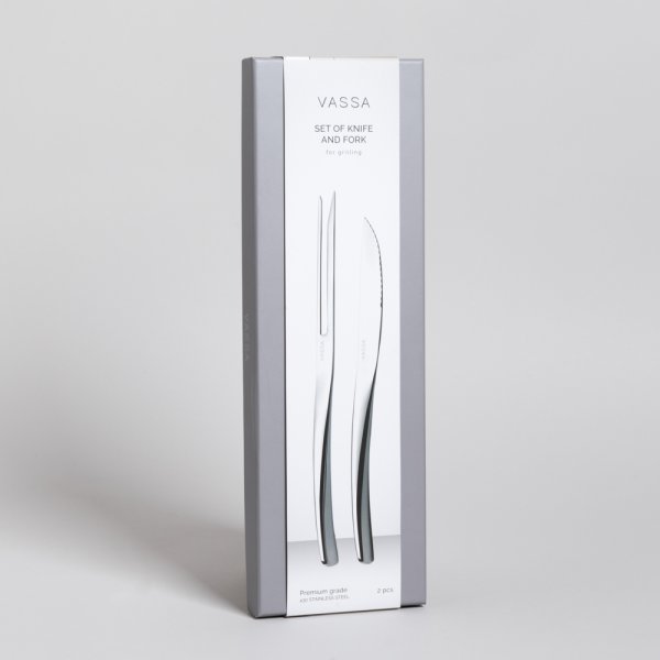 SET DE ASADO ACERO INOXIDABLE 430  VASSA HOME