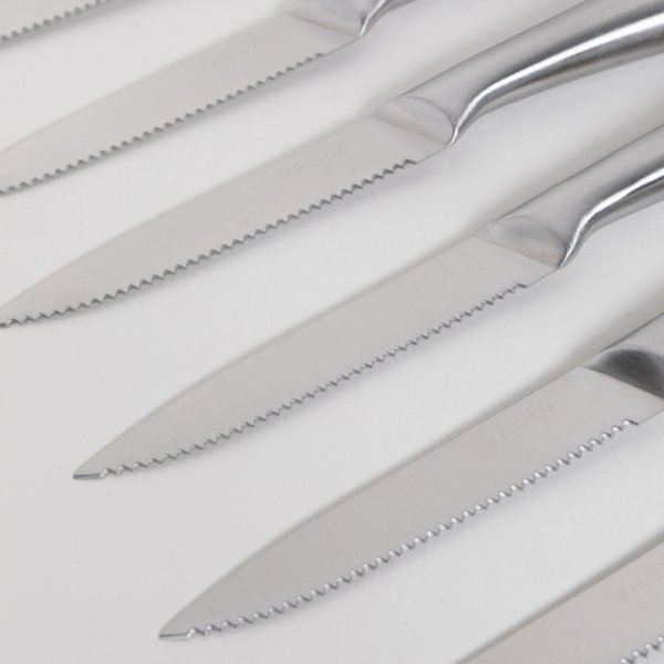 SET X 6 CUCHILLOS PARA CARNE 24 CM VASSA HOME