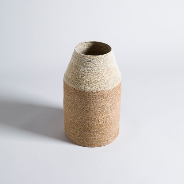 CANASTO CÓNICO KANPUR NATURAL 42X14 CM VASSA HOME