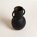 TINAJA JHARI BLACK 28X16 CM