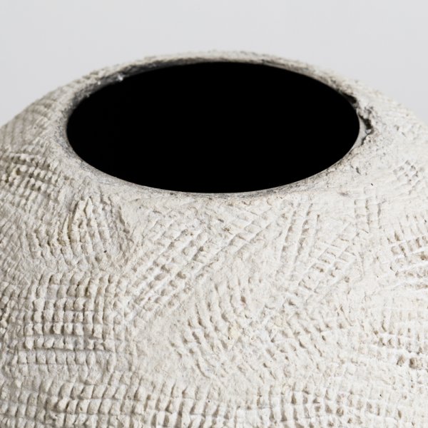 VASIJA REDONDA ODISHA TRAMA 18,5X19,5 CM VASSA HOME