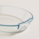 FUENTE DE VIDRIO TEMPLADO OVAL 28,5X21 CM 