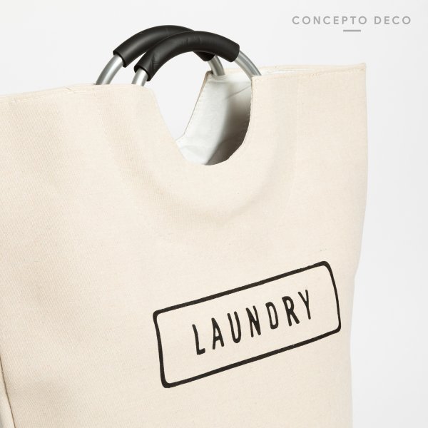 CESTO LAUNDRY CRUDO 56X28CM