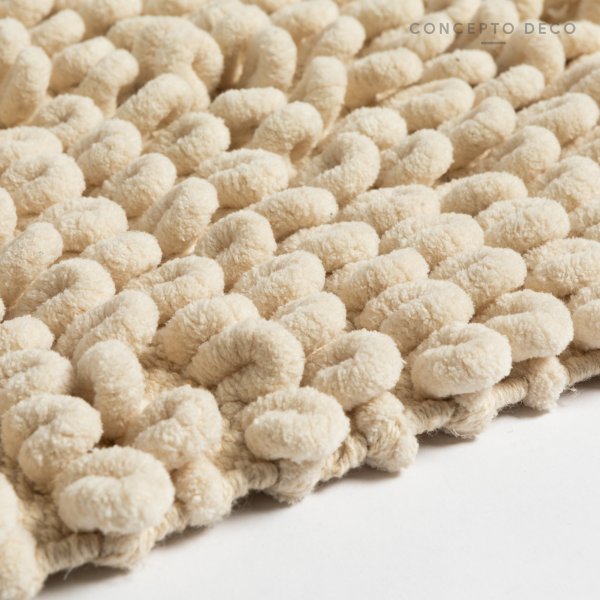 ALFOMBRA INDIA BUCLE GANDE CRUDO 50X80CM