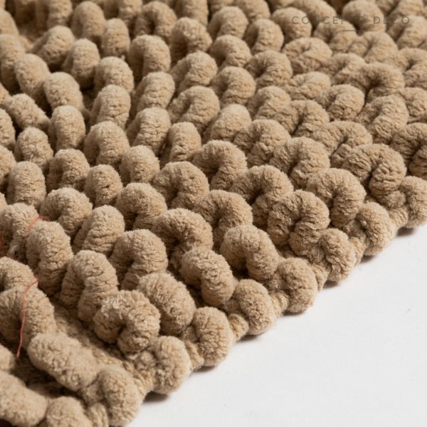 ALFOMBRA INDIA BUCLE GRANDE BEIGE CLARO 50X80CM