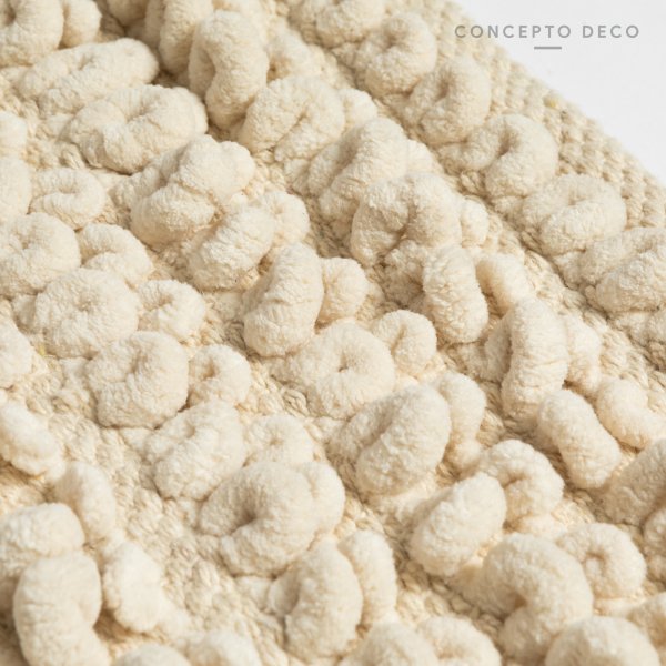 ALFOMBRA INDIA BUCLE CHICO CRUDO 50X80CM