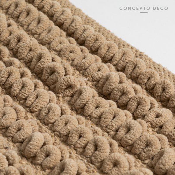 ALFOMBRA INDIA BUCLE CHICO BEIGE CLARO 50X80CM