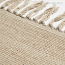 ALFOMBRA DECO INDIA ALGODÓN GRIS 45X70