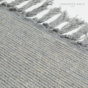 ALFOMBRA DECO INDIA ALGODÓN GRISÁCEO 45X70