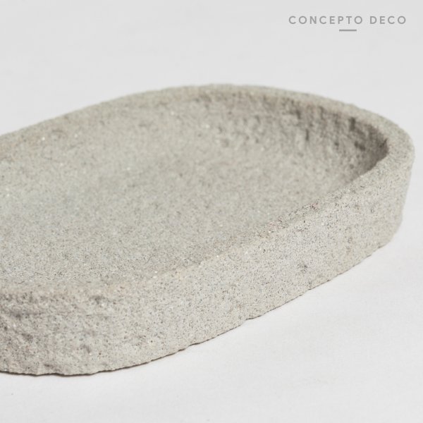 JABONERA CEMENTO ROCA GRIS 12X8CM