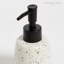 DISPENSER CERÁMICA CONICO REDONDO BLANCO GOTA 15CM