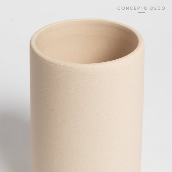 PORTACEPILLO CERÁMICA CEMENTO 10X6CM