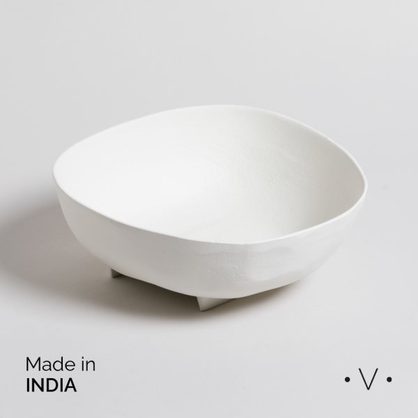 BOWL DECO LODHI ALUMINIO 26X27X11 CM VASSA HOME