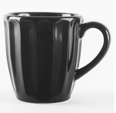 JARRO MUG VAINILLA 330 CC NEGRO CERAMICA