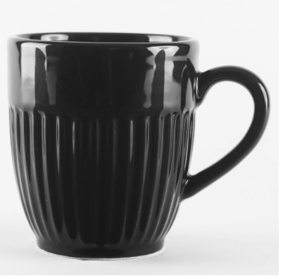 MUG CANELA 350CC NEGRO CERAMICA