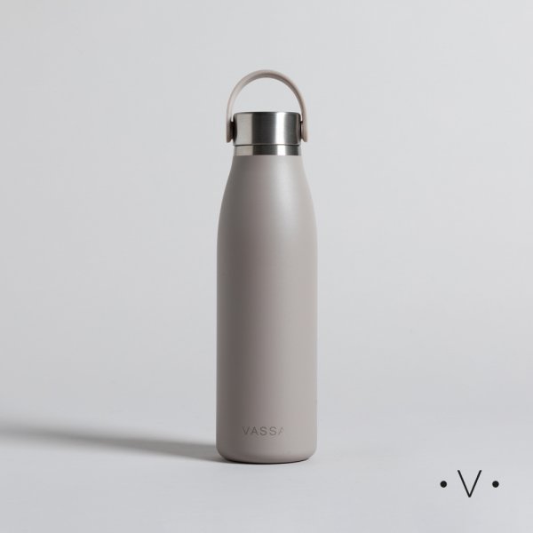 BOTELLA TERMICA DE ACERO BOURNE GREY 500 ML VASSA HOME