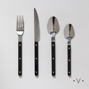 SET DE CUBIERTOS TOSCANA BLACK X 24 PIEZAS VASSA HOME