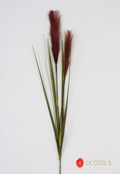 REED GRASS SPRAY 78CM BURGUNDY