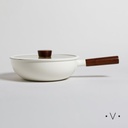 WOK LUND ANTIADHERENTE TAPA DE VIDRIO Y MANGO DE MADERA 28 CM VASSA HOME