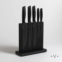 TACO IMANTADO X 5 CUCHILLOS ACERO BLACK VASSA HOME