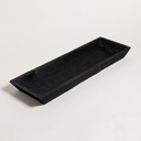 BANDEJA RECTANGULAR DECO KIRI NEGRO 5X73,5X22,5 CM